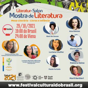 Mesa Literária Livros e Infâncias acontece hoje no IX Festival Cultural do Brasil em Viena